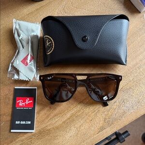 Ray-Ban Tortoise Sunglasses with Black Case